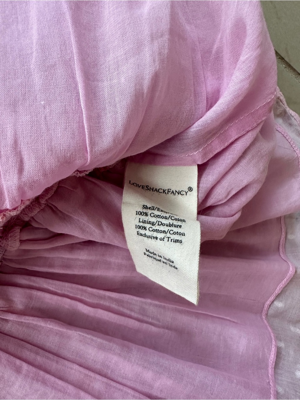 LoveShackFancy Jarrah Mini Dress- Royal Pink Berry, Floral Sz L - Picture 6 of 9